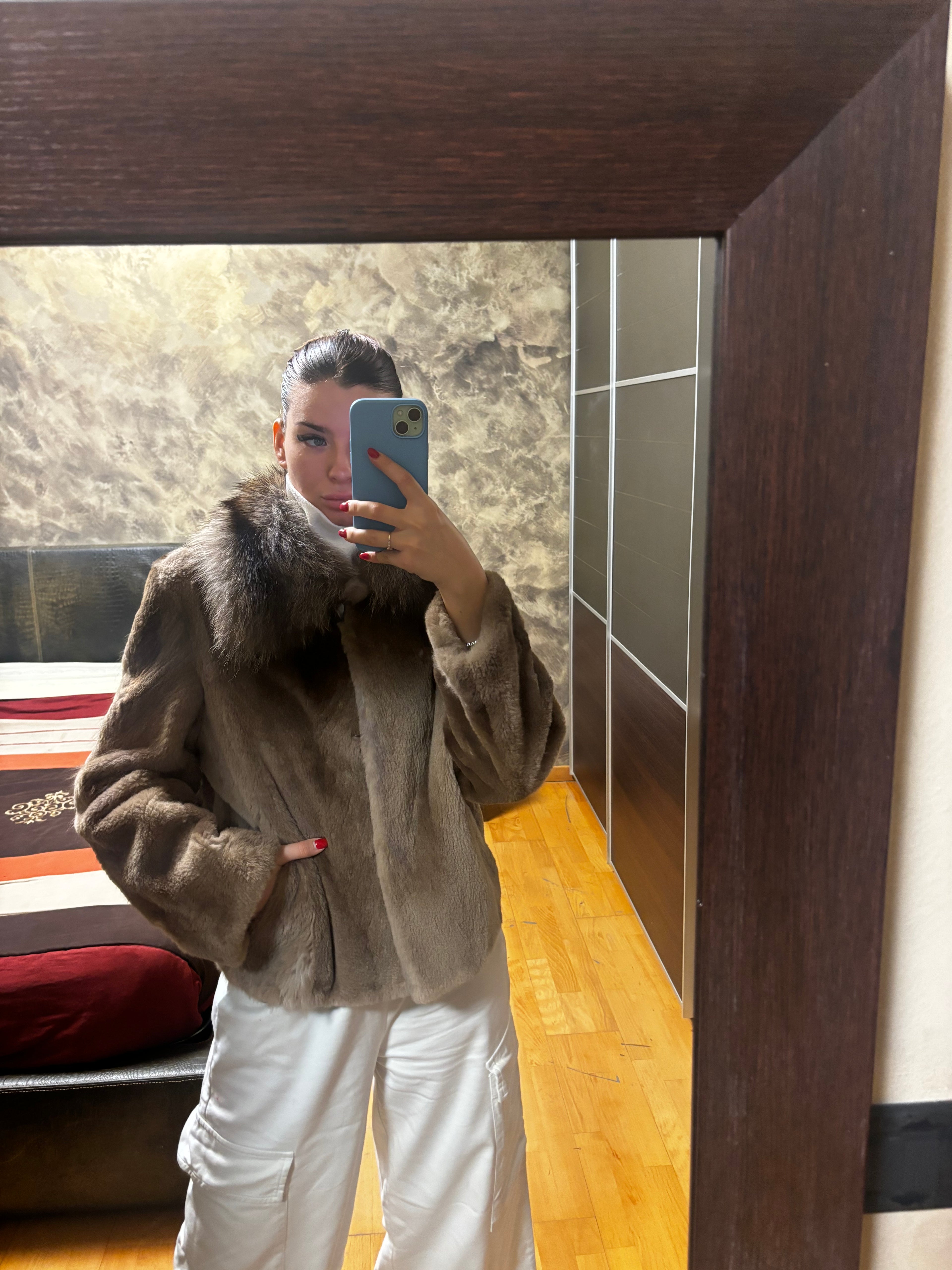 Giacca di visone rasato