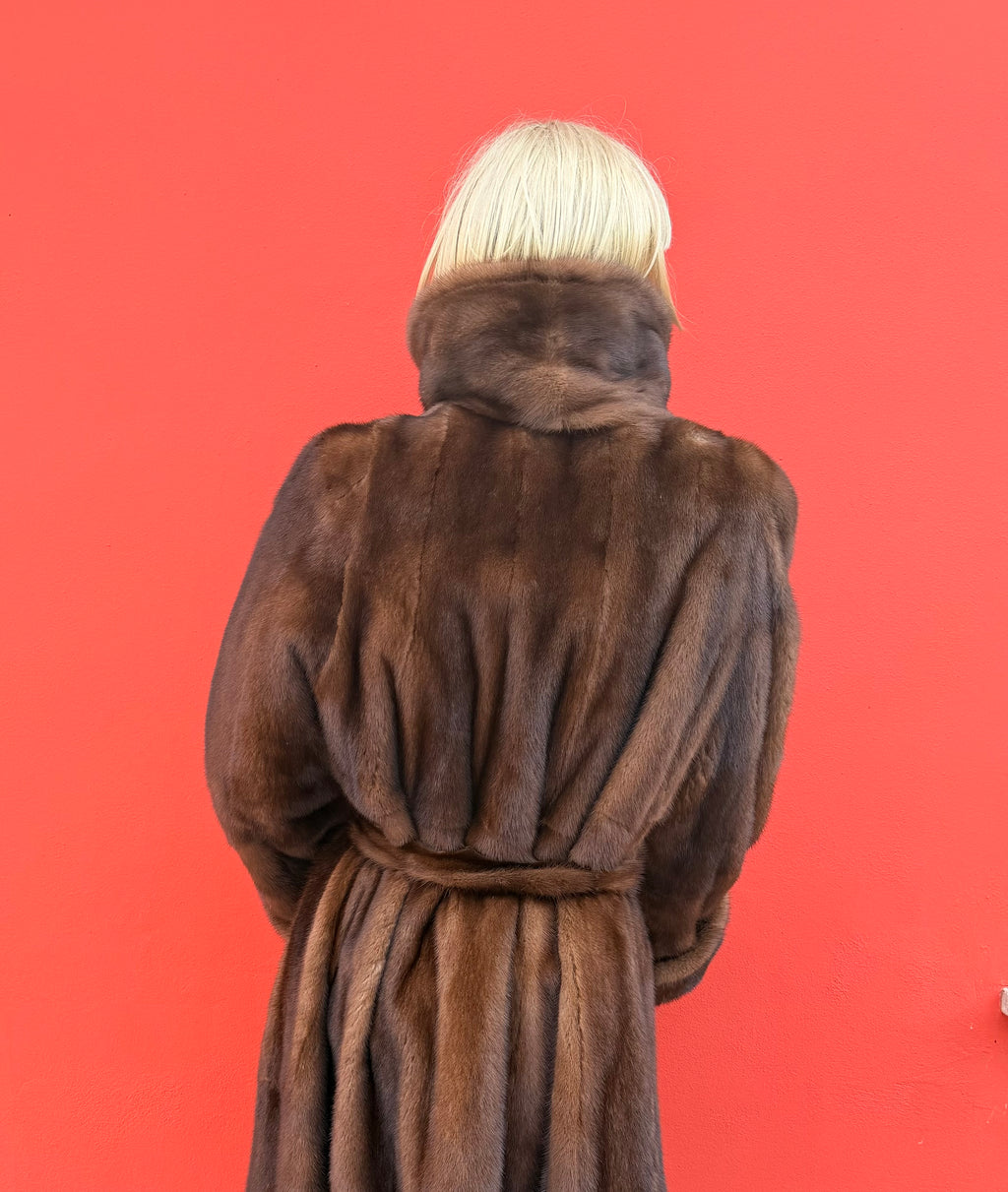 Cappotto di visone demi buff