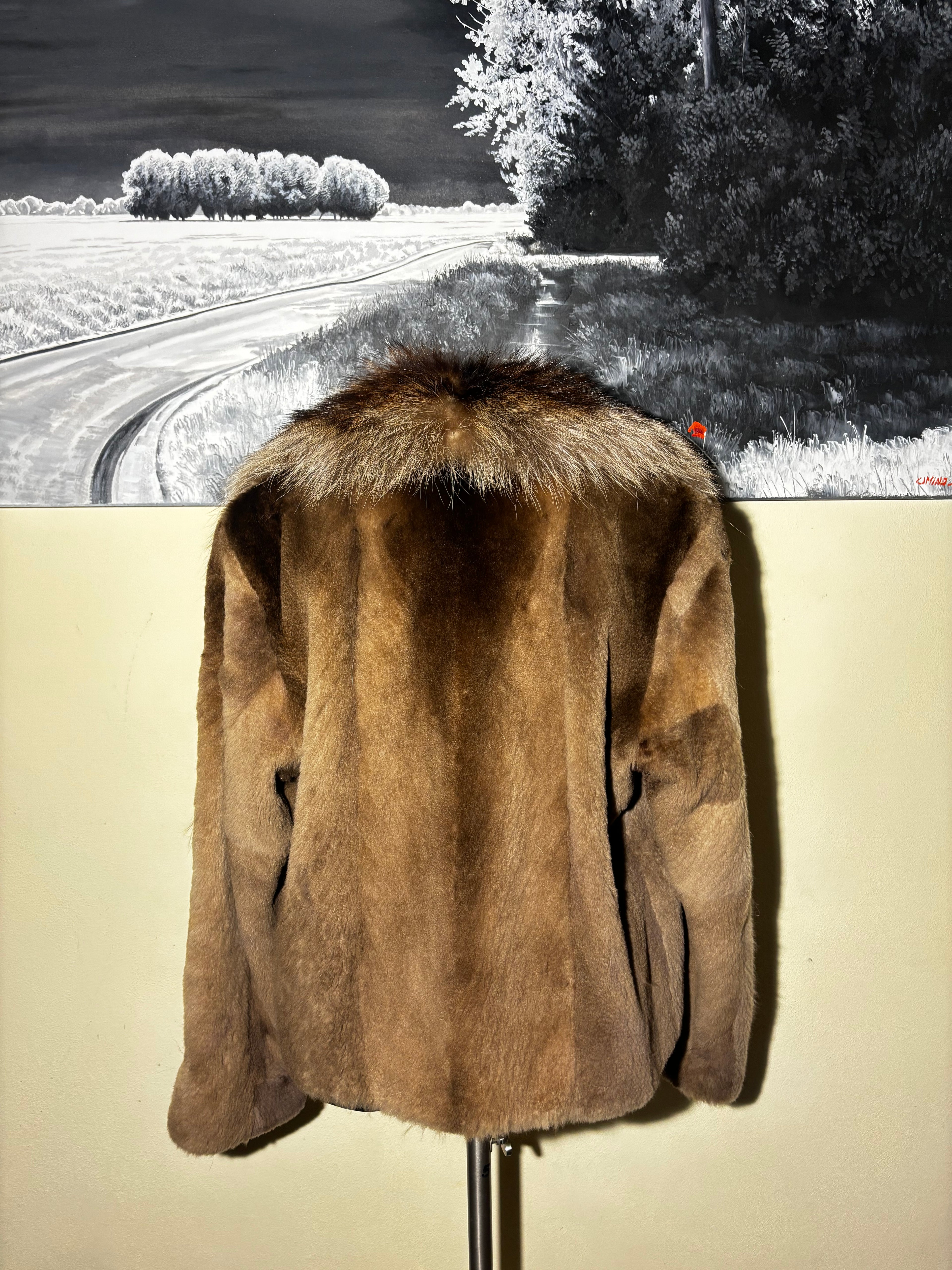 Giacca di visone rasato