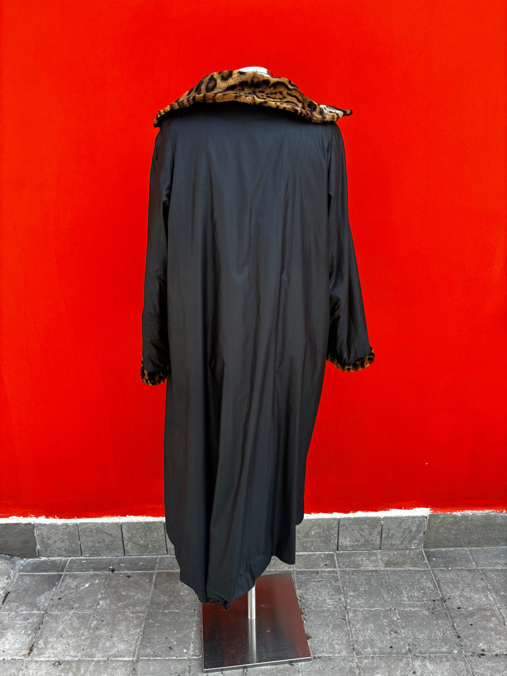 Cappotto di ocelot reversibile