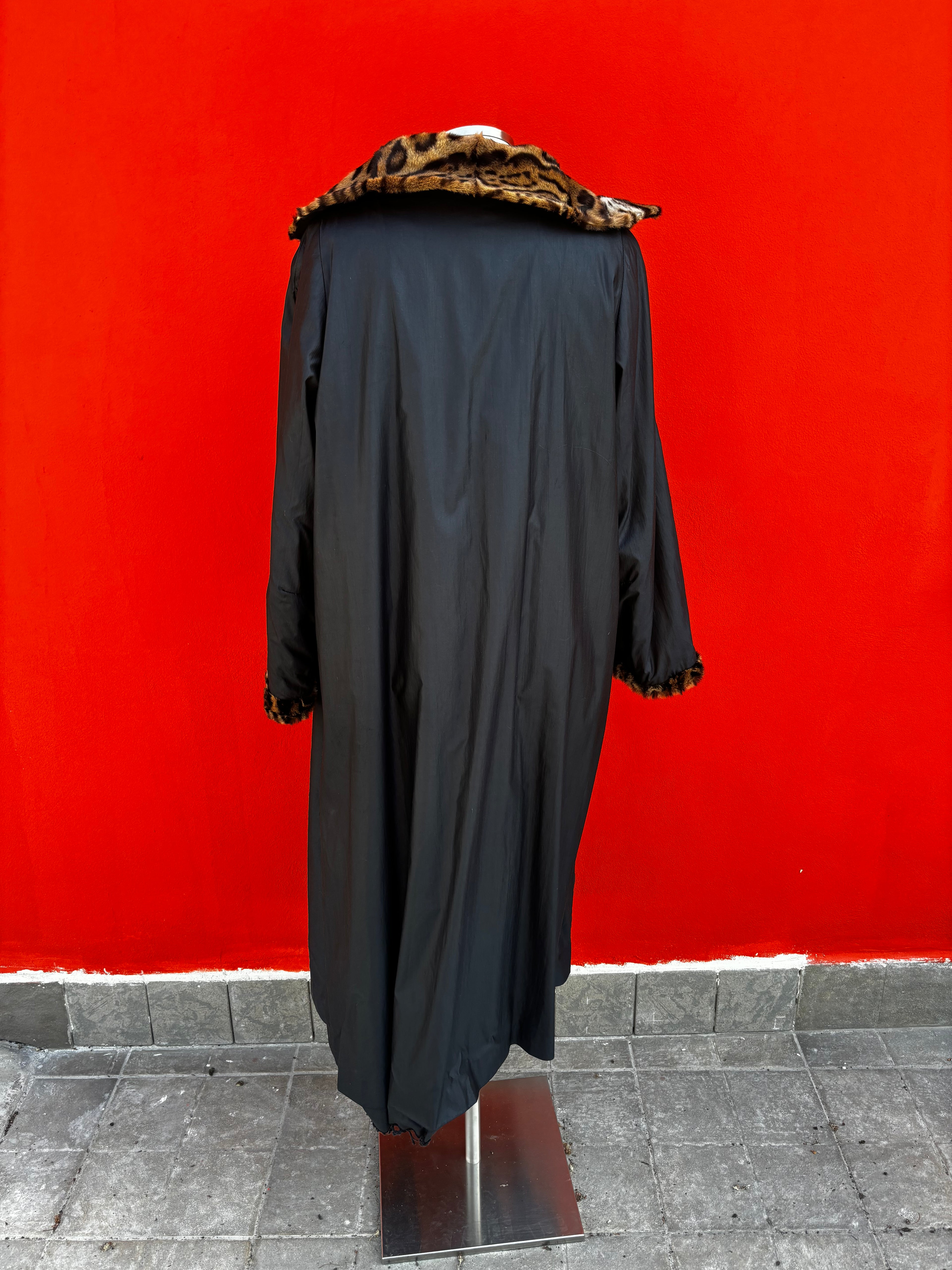 Cappotto di ocelot reversibile