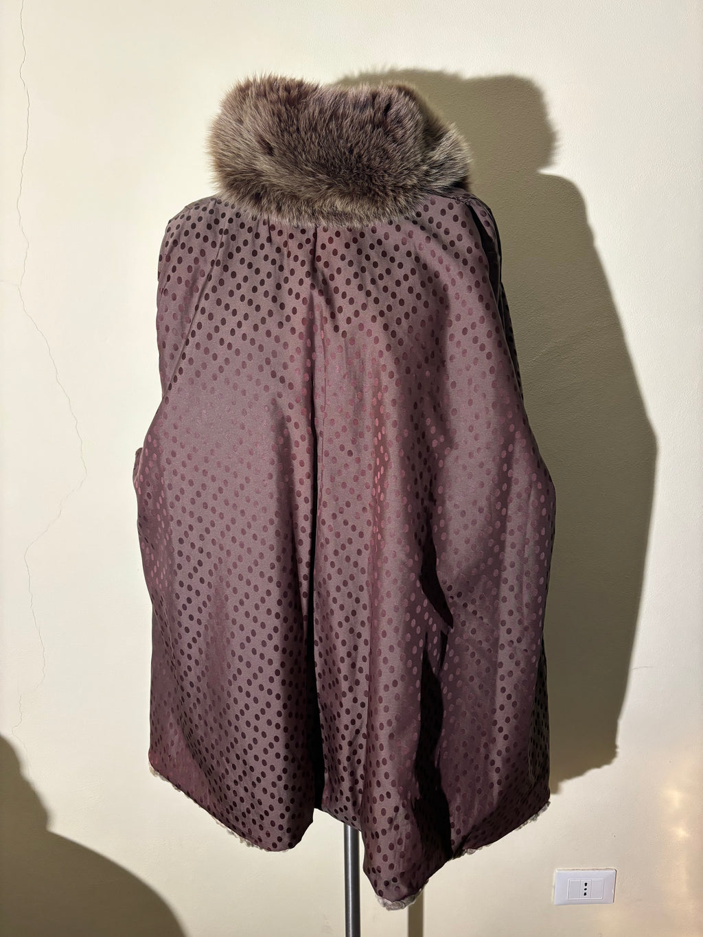 Giacca di persiano bordato in volpe