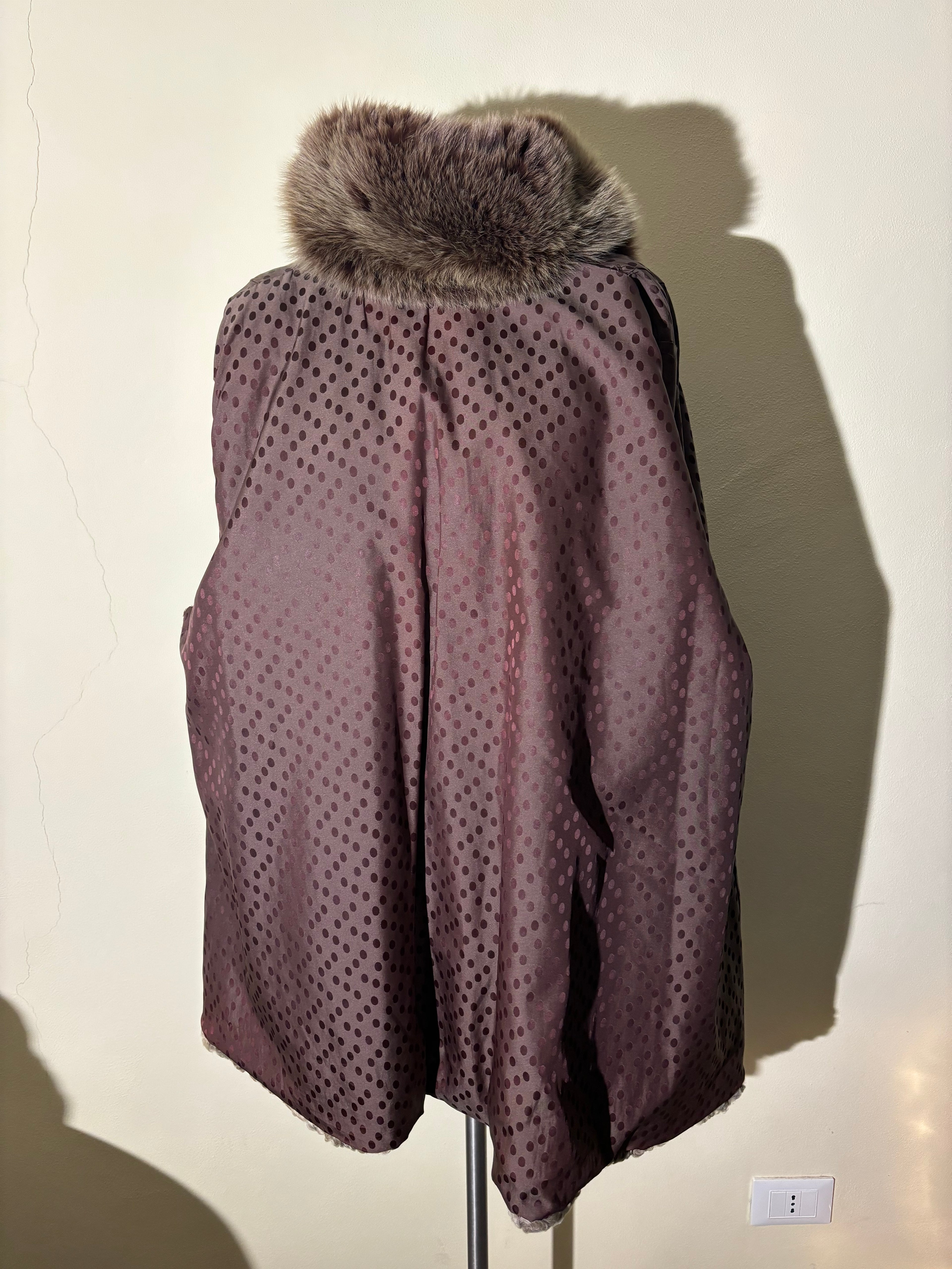 Giacca di persiano bordato in volpe