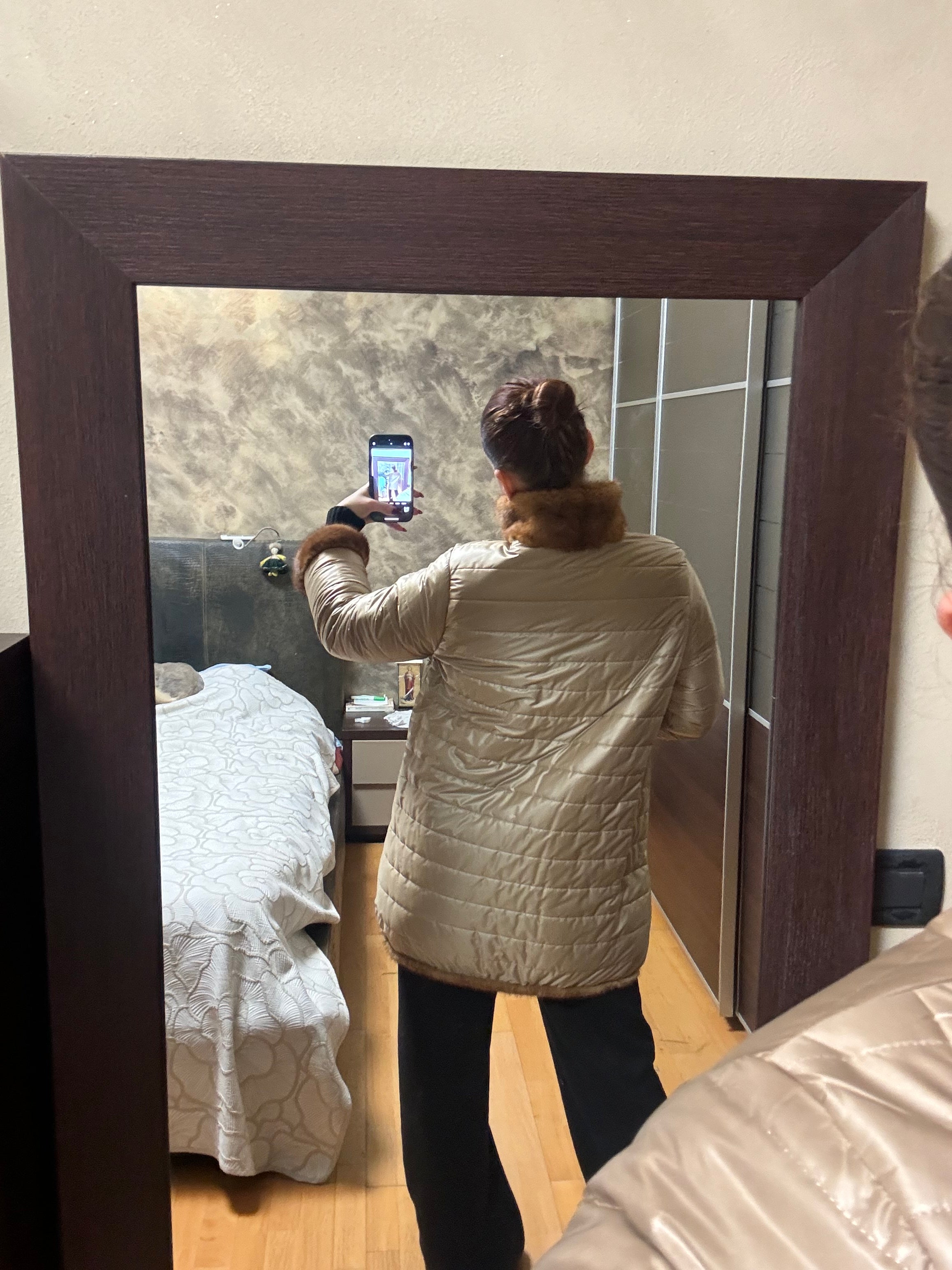 Giacca di visone reversibile