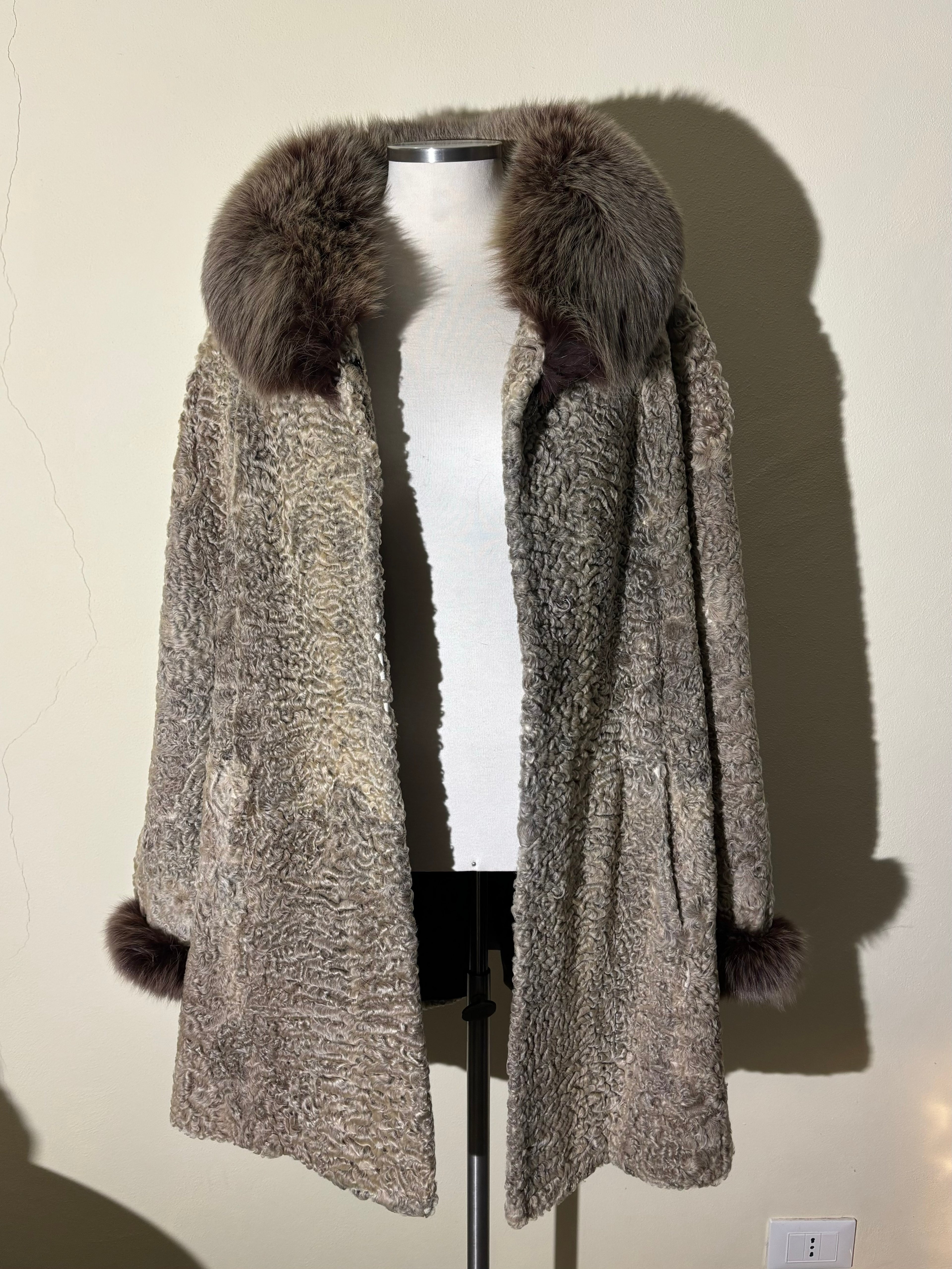 Giacca di persiano bordato in volpe