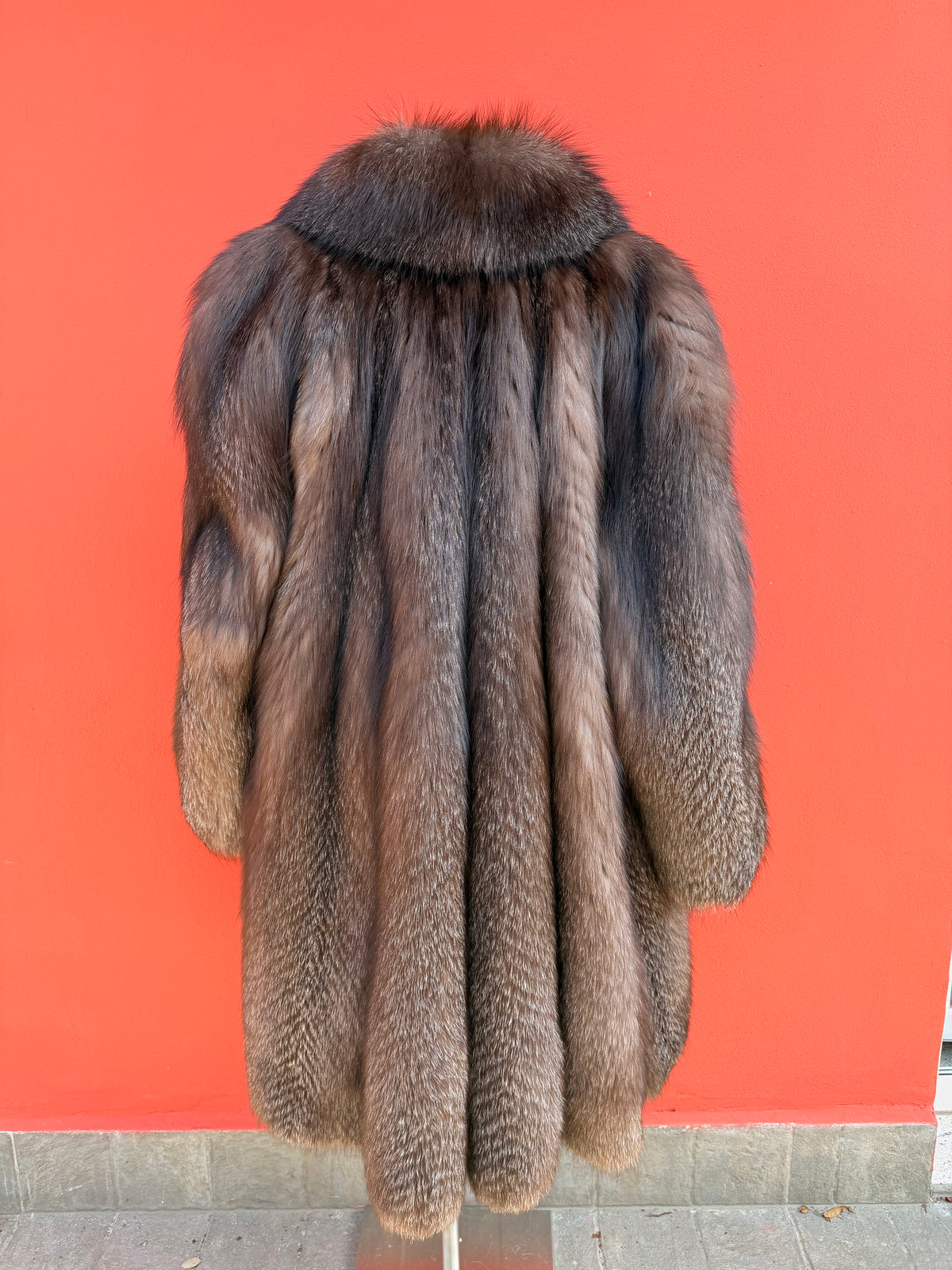 Cappotto di volpe argentata