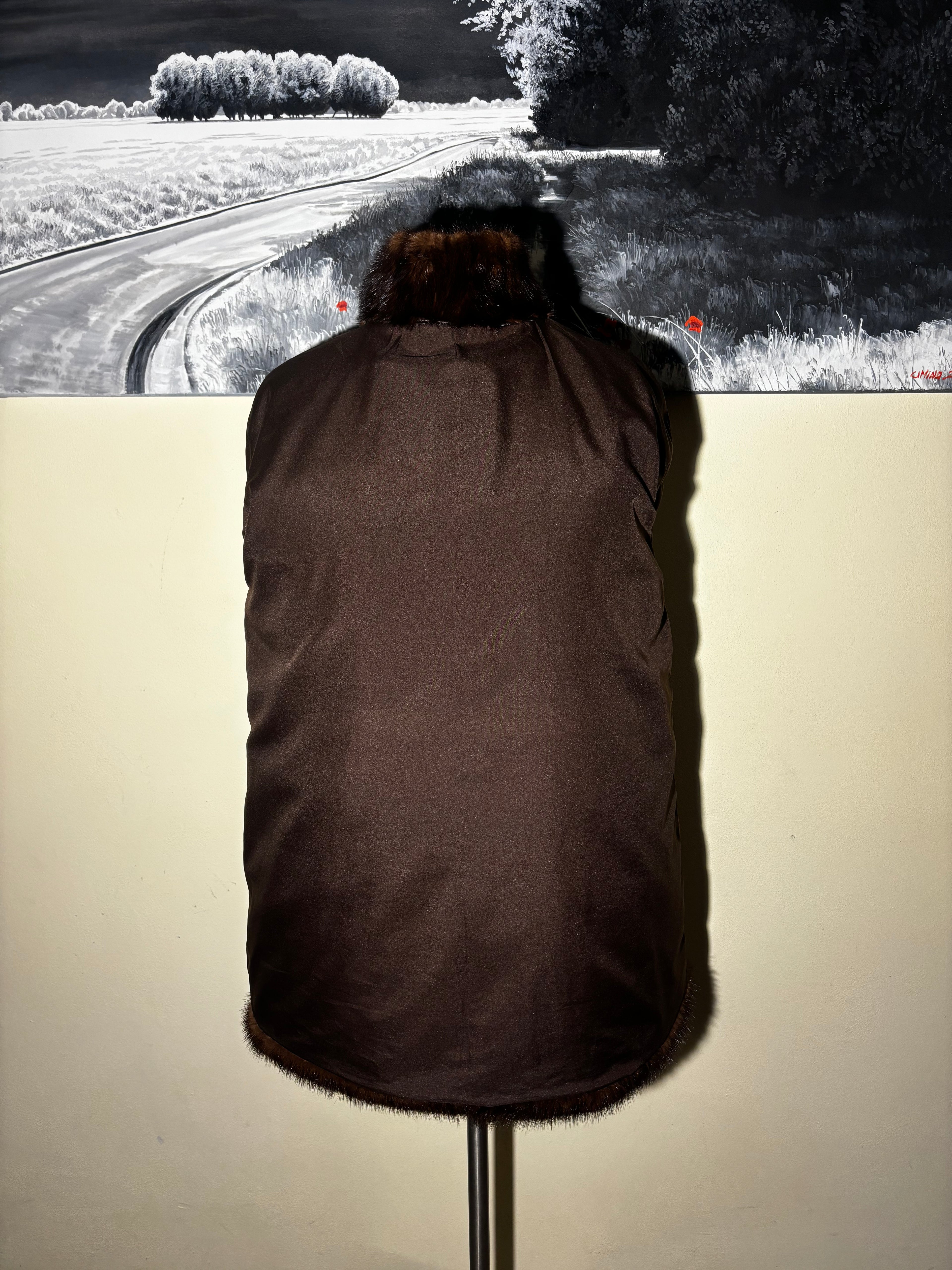 Giacca di visone taglio orizzontale