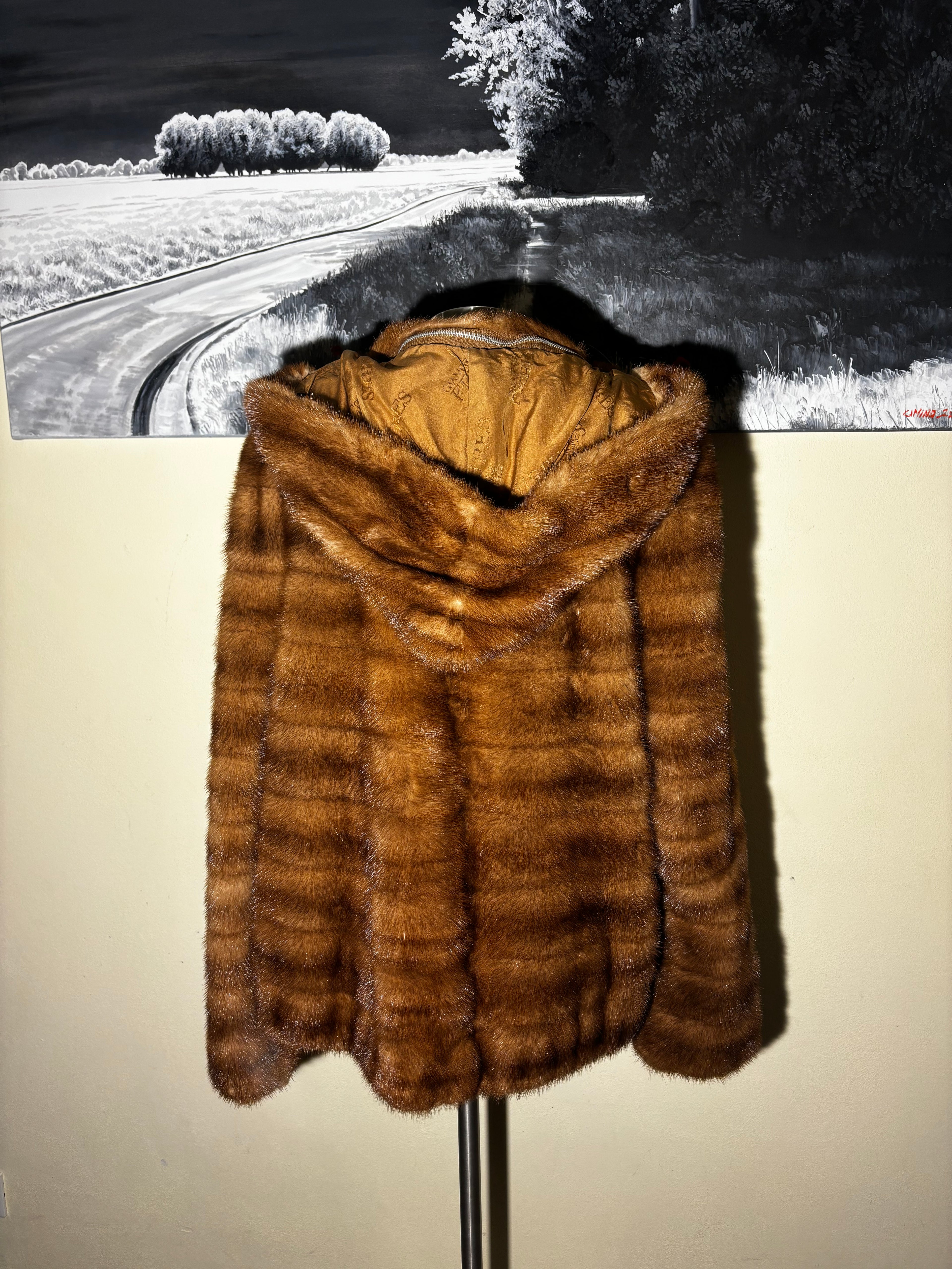 Visone con cappuccio