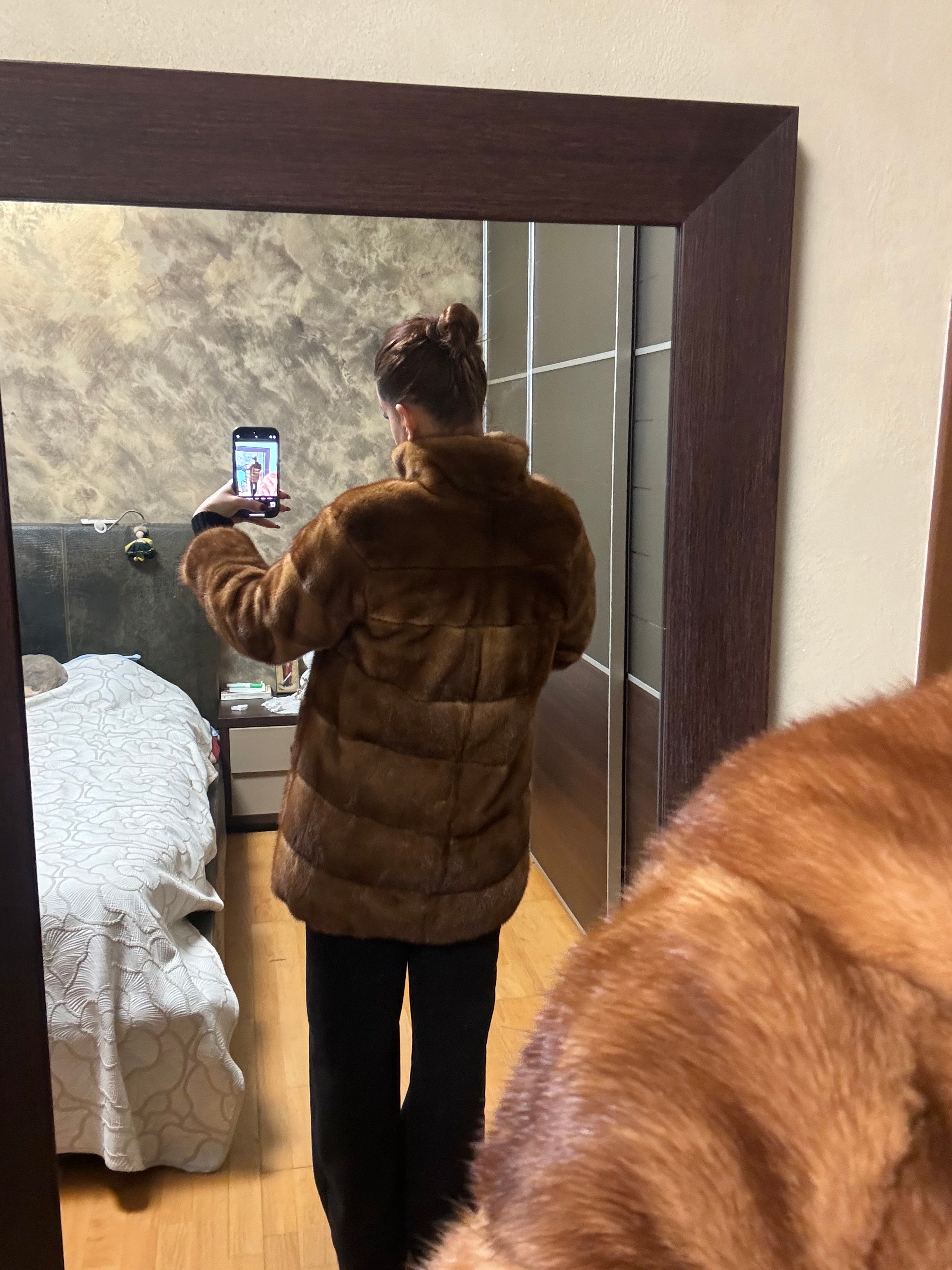 Giacca di visone reversibile