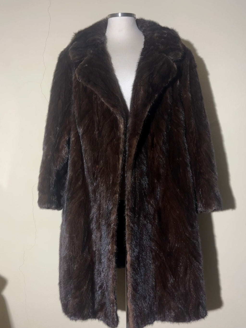 Cappotto di code di visone