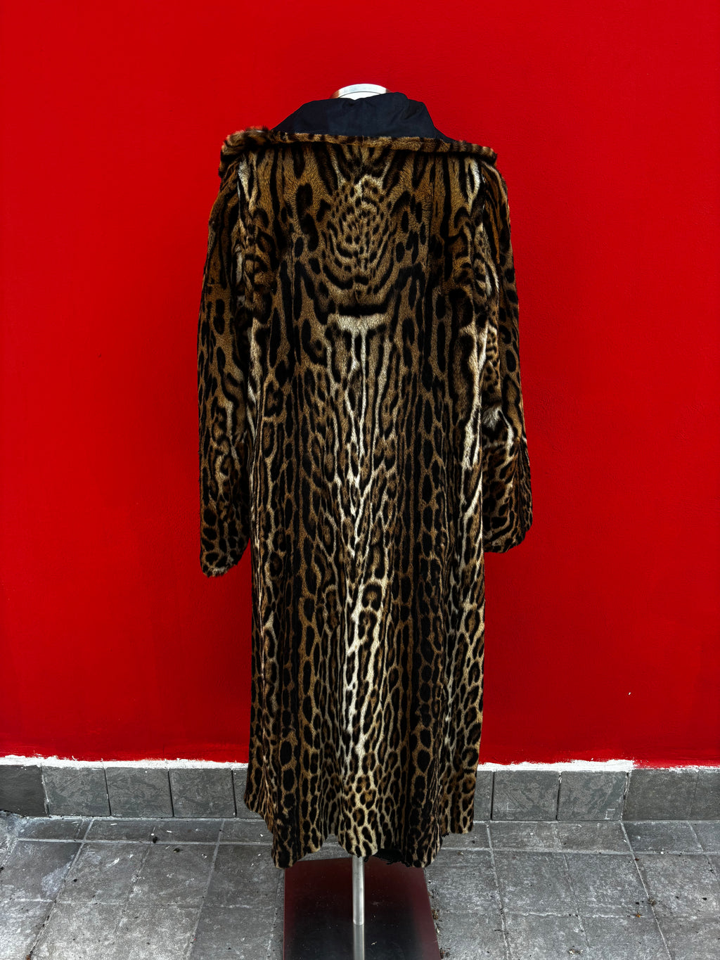 Cappotto di ocelot reversibile