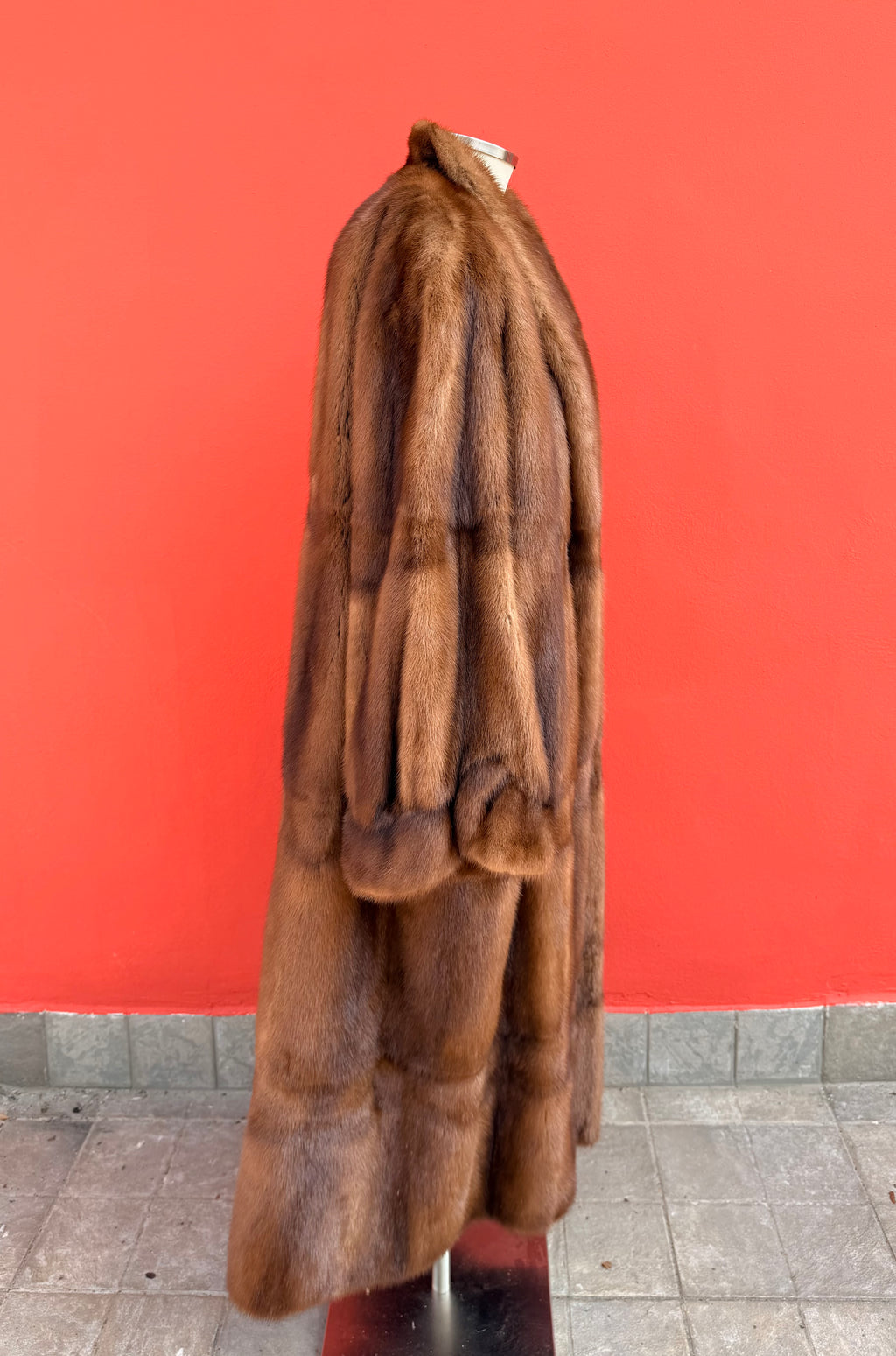Cappotto di visone a pelle intera