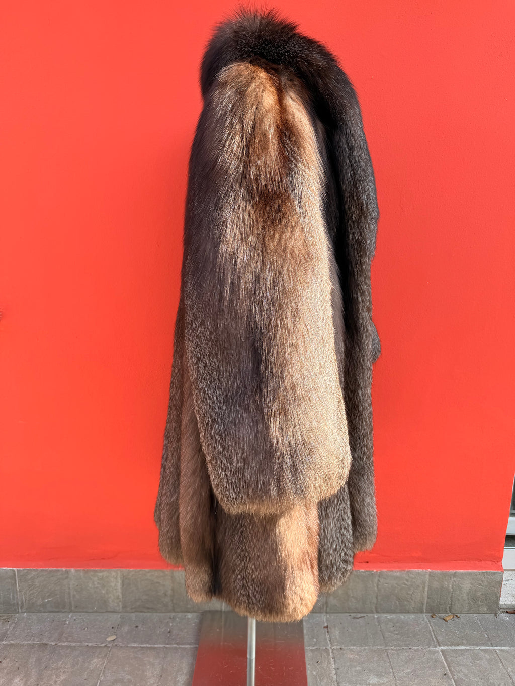 Cappotto di volpe argentata