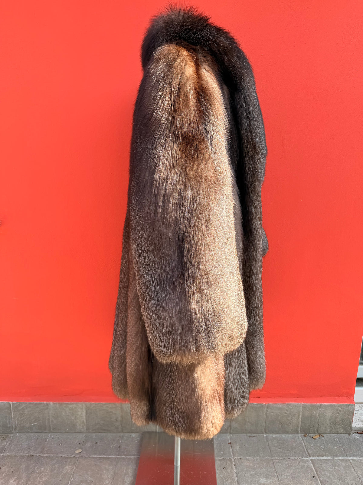 Cappotto di volpe argentata