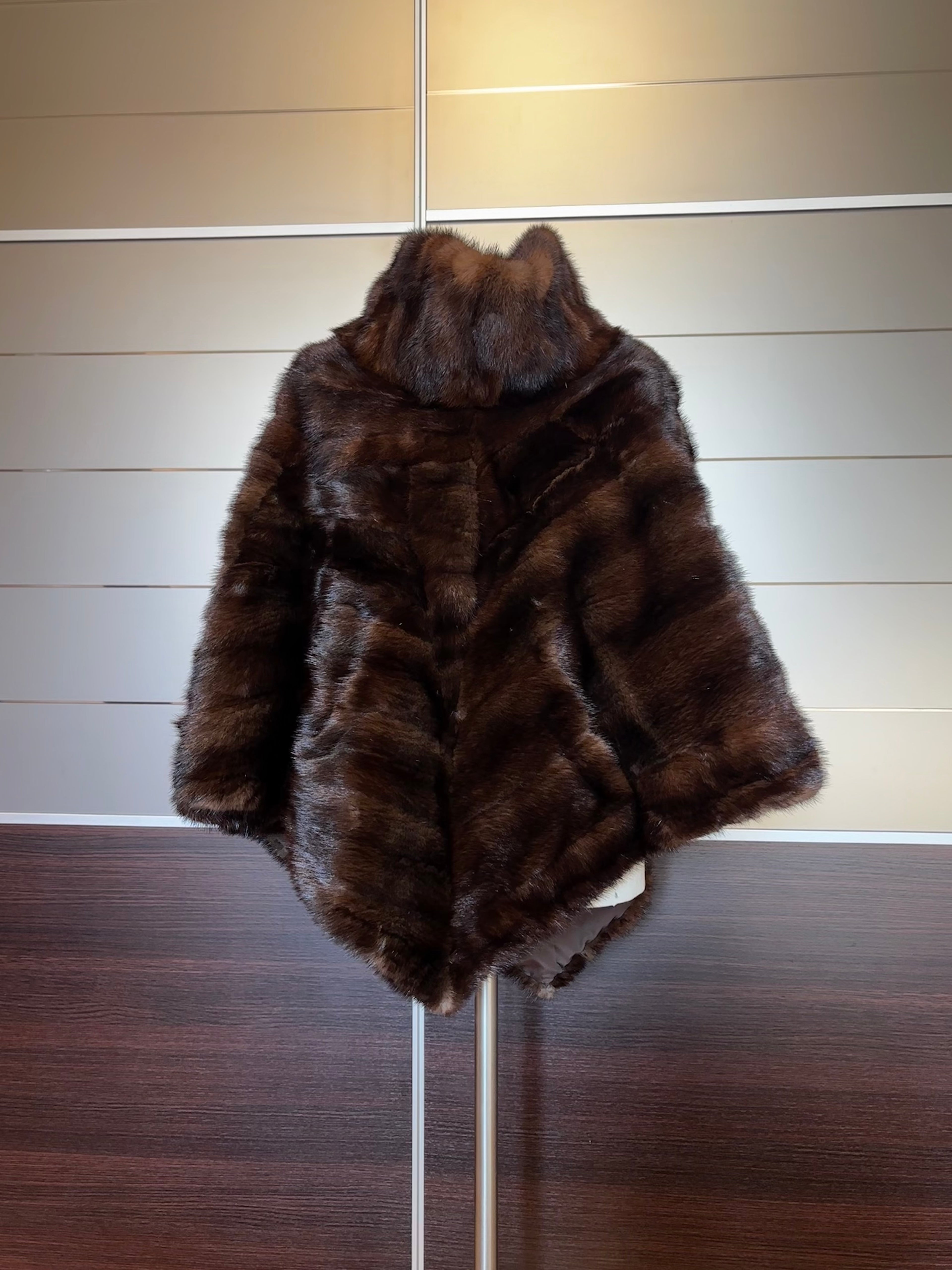 PONCHO DI VISONE