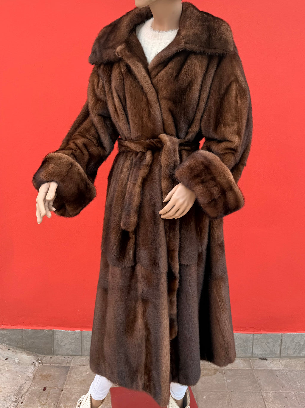 Cappotto di visone demi buff