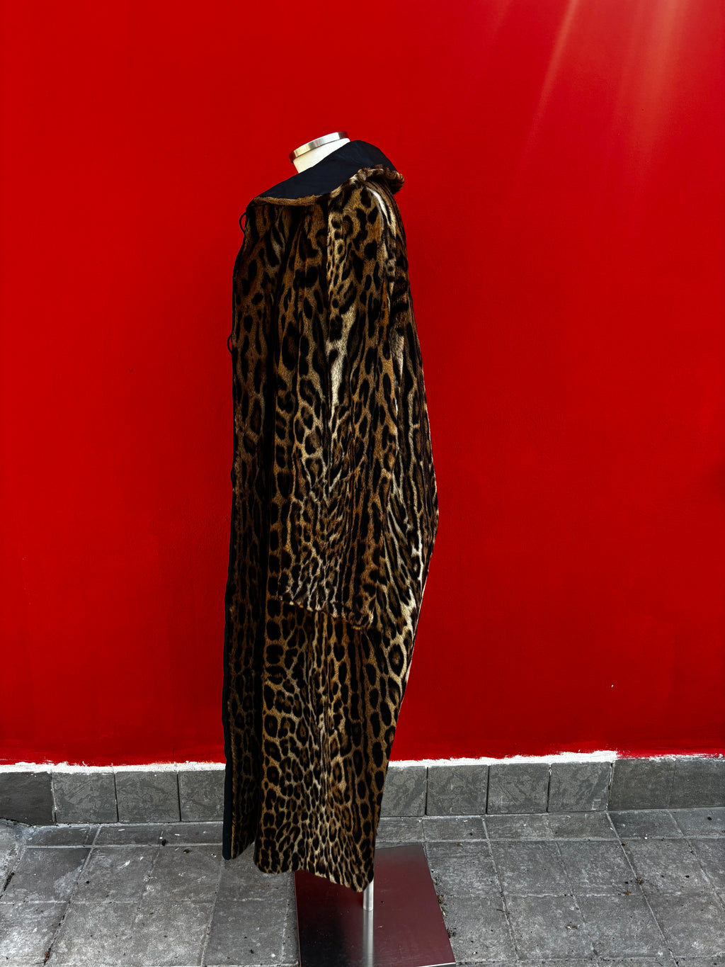 Cappotto di ocelot reversibile